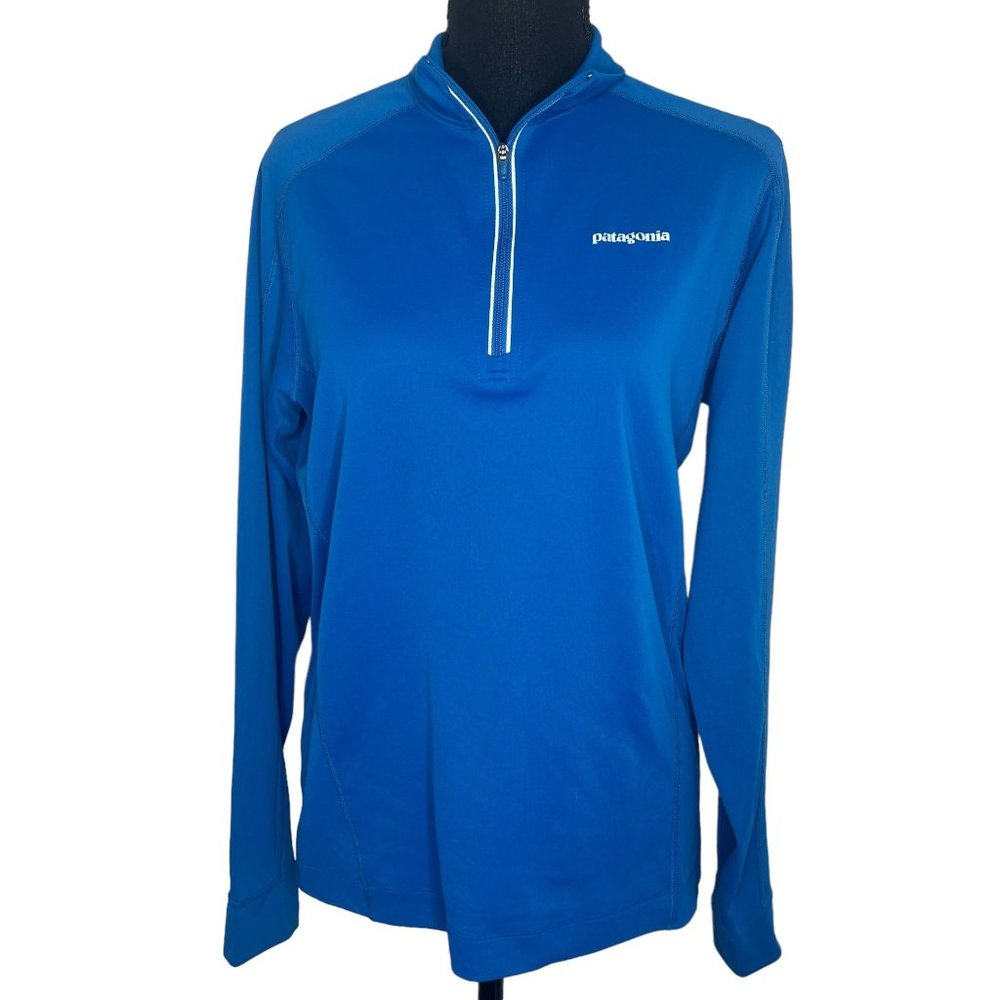Patagonia‎ Blue 1/4 Zip Long Sleeve Pullover Small